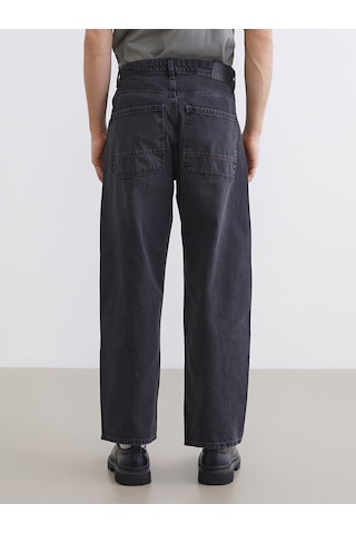 Lcw Jeans Siyah Süper Baggy Erkek Jean Pantolon