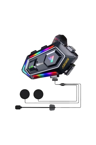 Y20 Max Kask Kulaklık İnterkom + Motosiklet Telefon Tutacağı
