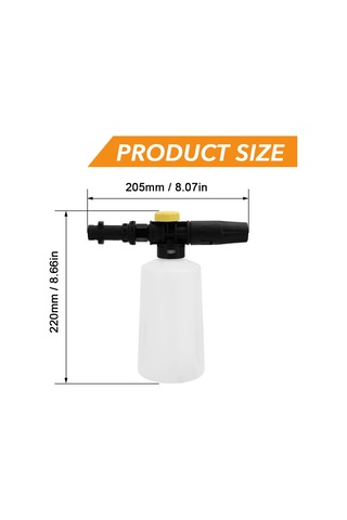 Yaleker 750ml Karcher K Serisi K2-k7 Uyumlu Köpük Spreyi - Konsantrasyon Ve Genişlik Ayarlanabilir, 60-160 Bar Basınç Aralığı