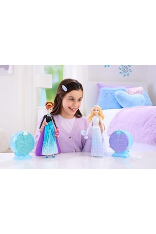Mattel Filmden İlham Alan Mattel Karlar Ülkesi Elsa Bebek, Aksesuarlar, Kar Tanesi Şeklinde Değerli Taş Kutusu İle Çocuk Yüzüğü Dahil 8 Sürpriz Ve 9 Oyun Parçası, Jjy36 000 Açık Krem