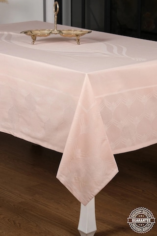 Aslı Lüx Jakar Polycotton Kumaş Pudra Masa Örtüsü 160x320 Cm - 1053 Çok Renkli