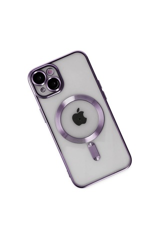 Apple iPhone Uyumlu 14 Kılıf Kross Magneticsafe Kapak - Mor