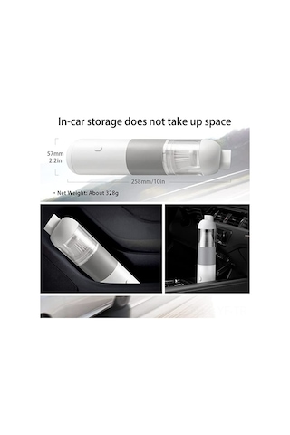 Yifomall Güçlü Emişli Taşınabilir Araç Vakumu - 1200pa Hızlı Fırçasız Motor, 5000mah Pil, Hepa Filtreli, Şarjlı Ve Kablosuz