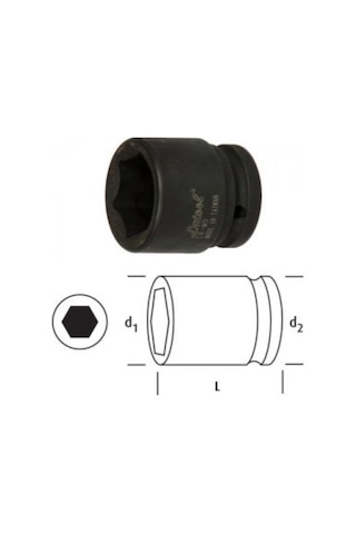 Osaka Altı Köşe Lokma Anahtar 17mm 3/4" Ln34s17