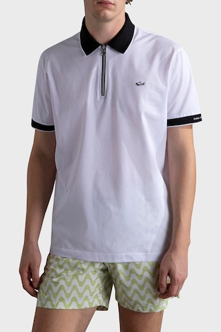 Paul & Shark Erkek Polo Yaka T Shirt 24411319 010 Beyaz Beyaz