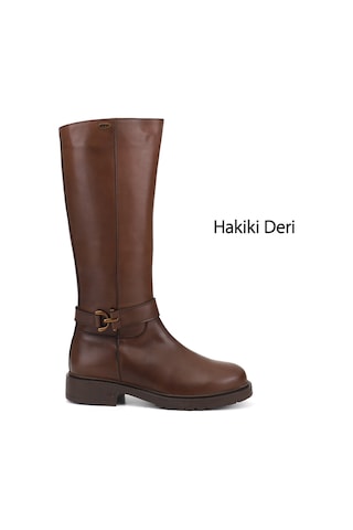 Gönderir Gönderi R Kadın Kahve Antik Fermuarlı Kalın Topuklu Hakiki Deri Çizme Gkzc13452525 Kahverengi