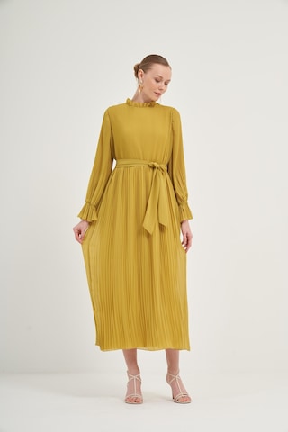 FTZ Women Ftz Plise Şifon Elbise Kivi 31019 Kivi Yeşil