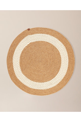Madame Coco Vernal Yuvarlak Kilim - Naturel/krem - 100 Cm 8684427228593 Çok Renkli