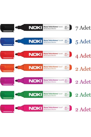 Noki Doldurulabilir Beyaz Tahta Kalemi 24 Lü Set