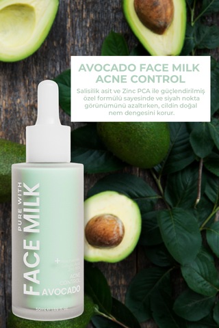 Avokado Özlü Akne/leke Karşıtı Onarıcı Yüz Sütü 150 Ml Niacinamide, Salisilik Asit, Zinc