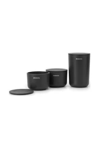 Brabantia Renew Dark Grey 3lü Kapaklı Plastik Düzenleyici Koyu Gri