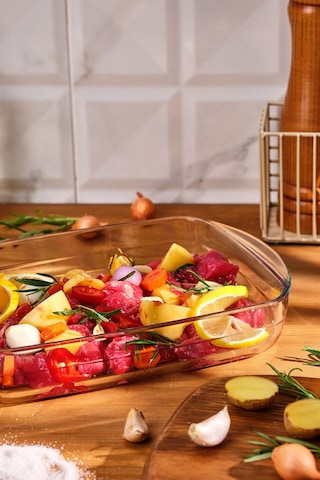 Emsan Classic Borosilikat Fırın Kabı 2.6 L Şeffaf