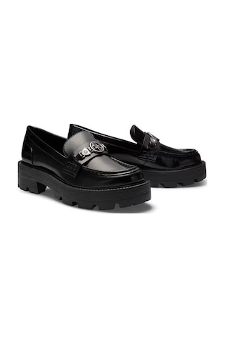 Guess Yaako Kadın Makosen Ayakkabı Flfyaaele14 Siyah