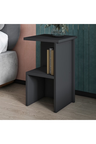 Roisin Modern Çok Amaçlı Komodin & Yan Sehpa Antrasit