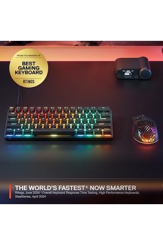 SteelSeries Apex Pro Mini Gen 3 OmniPoint 3.0 HiperManyetik Switch RGB Mekanik Kablolu Oyuncu Klavyesi (UK)