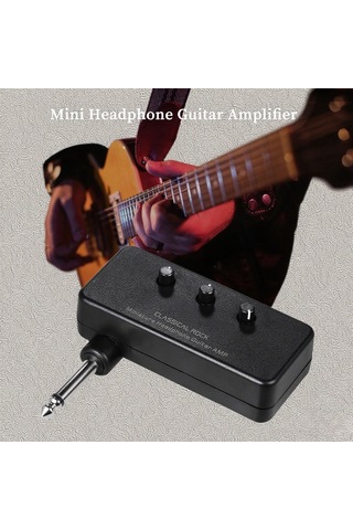 Yaozixa Flatsons F1r Mini Gitar Amplifikatörü - Gain, Ton Ve Ses Kontrolü, Analog Devre, Aux Girişi, Kulaklık Çıkışı Pil Yok