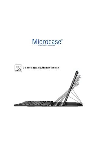 Samsung Uyumlu Tab S6 Lite P610 Bluetooth Klavyeli Standlı Kılıf-BKK1