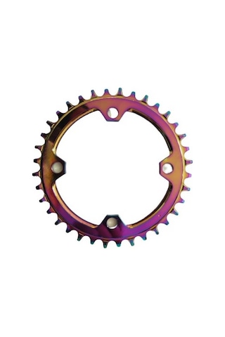 Bisiklet Aynakol Tek Yaprak Rainbow 104 Bcd 9/10/11 Uyumlu Aynakol Yaprağı 34t Tek Yaprak Çok Renkli