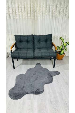 Madame Home Kasımpatı Balkon, Bahçe, Cafe Metal Kanepe Koltuk Takımı 2'li Antrasit