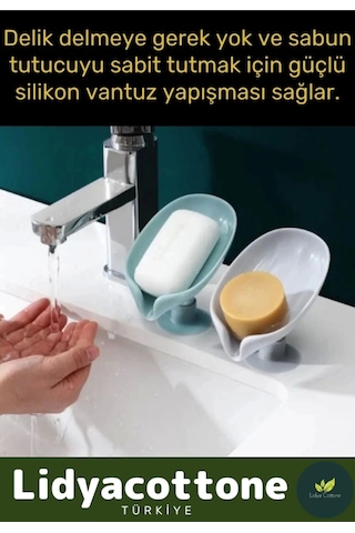 Özel Tasarım Tezgah Üstü Mutfak Banyo Bulaşık Lavabo Vantuzlu Su Tutmaz Giderli Katı Sabunluk Çok Renkli