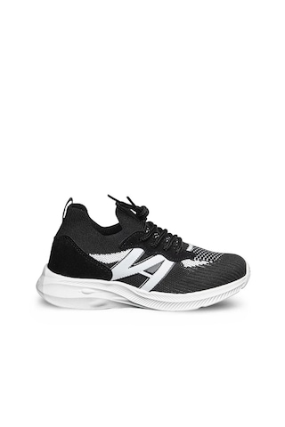 Tarzbu Triko Çocuk Spor Ayakkabı Rahat Nefes Alır Bağcıklı Unisex Ayakkabı Tarzjum07 Siyah