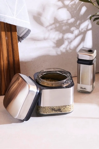 Cubıc 7'li Standlı Baharat Takımı Seffaf ŞEffaf