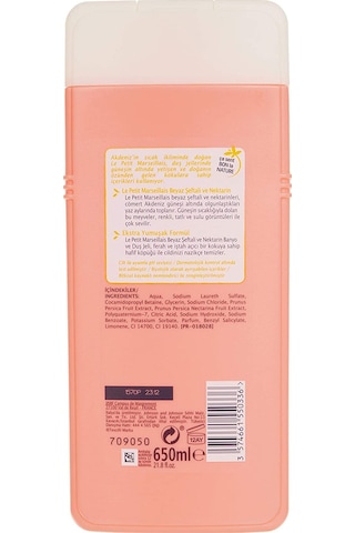 Le Petit Marseillais Beyaz Şeftali ve Nektarin Banyo ve Duş Jeli 650 ML