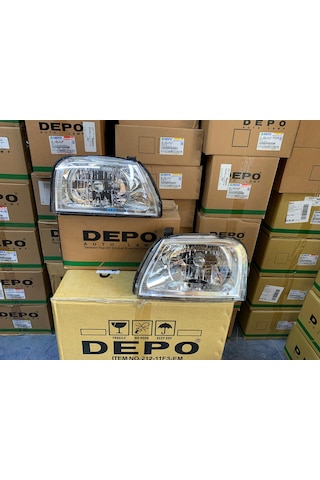 Mitsubishi L200 1999-2005 Arası Depo Sağ Ve Sol Far Takım Mr439533 / Mr439534