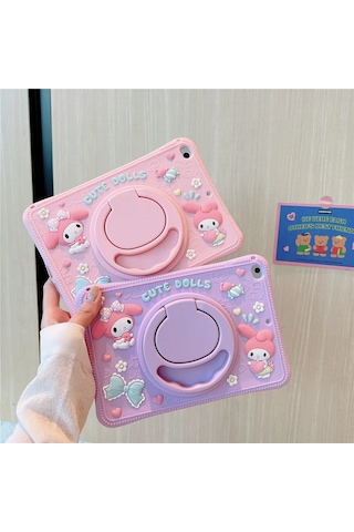 Xiaomi Redmi Pad Se 8.7nç Kılıf Cute Dolls Standlı Eğlenceli 3d Karekterli Çocuk Kılıfı Kılıf