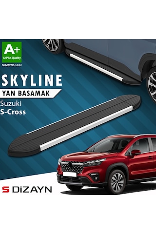 S-dizayn Suzuki Sx4 2 S-cross Skyline Aluminyum Yan Basamak 173 Cm 2014-2021 A+ Kalite