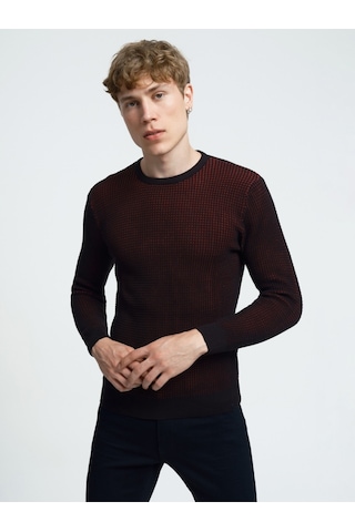 Regular Fit Erkek Kazak Bordo