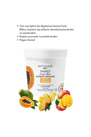 Byphasse Family Fresh Meyveli Nemlendirici Saç Maskesi 250 ML