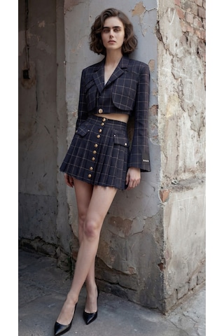 Sagaza Club Scotland Blazer Lacivert