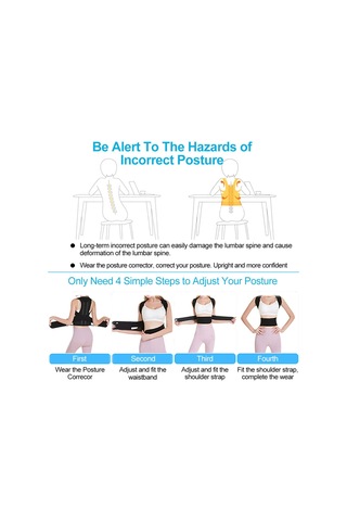 Dik Duruş Korsesi Çift Balenli Unisex Kamburluk Önleyici Korse Medikal