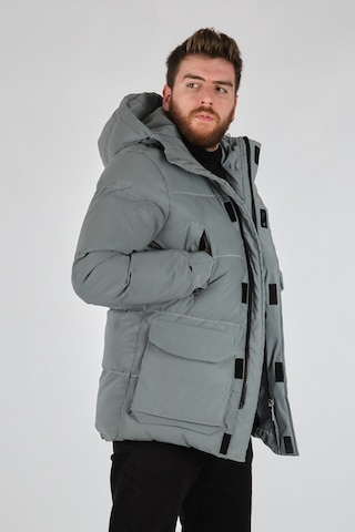 Rugu Gri Erkek Mont P9253 Gri