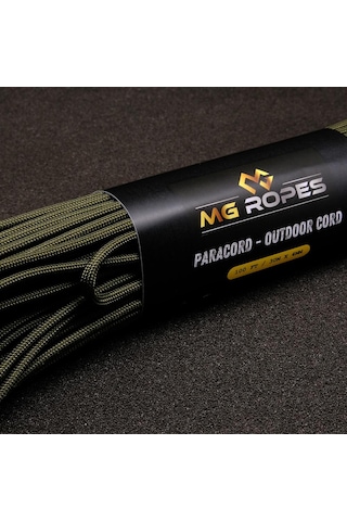 Polyester Paracord İp 4 Mm Haki 30 Metre