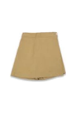 Salar Ticaret Salarticaret Gabardin Kumaş Camel Mini Şort Etek Camel