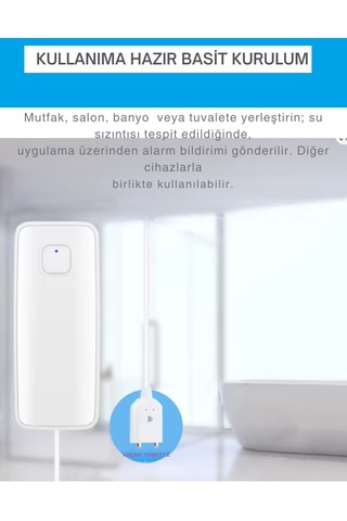 Obiem Akıllı Ev Güvenlik Alarm Sistemleri Su Kaçağı Tespit Sensör