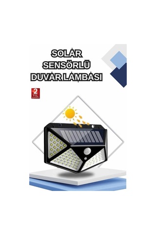 Bahçe Lambası Bahçe Aydınlatma Sensörlü Suya Dayanıklı 100 Led Rekli