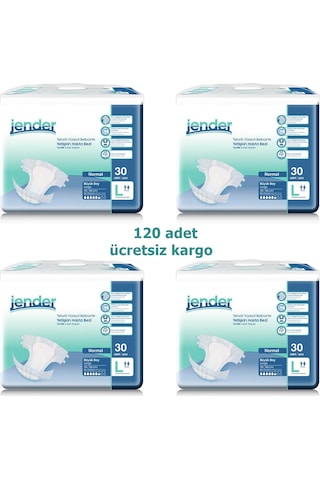 Jender Yetişkin Hasta Bezi Büyük Boy L 120 Adet