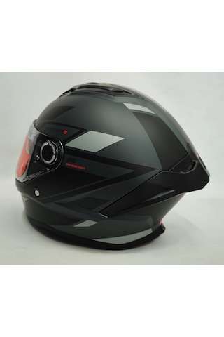 Mt Stinger 2 Zivze C2 V28B Şefaf Vizörlü Kapalı Motosiklet Kaskı Mat Siyah