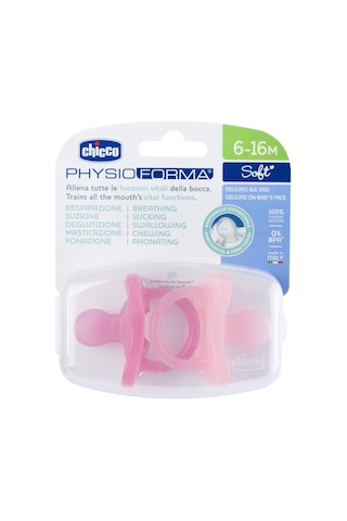 Asfstore Chicco Physioforma Soft 2'li Silikon Emzik 6-16 Ay Kız