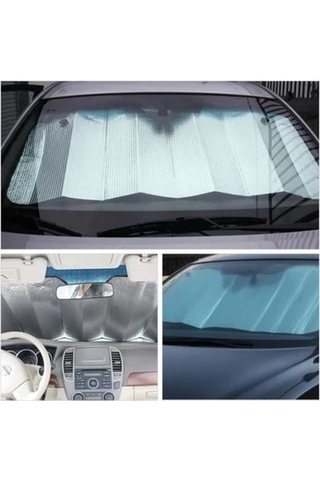 Uv Ve Isı Önleyici Oto Ön Cam Güneşliği Hyundai İ20 Fiat Egea Toyota Corolla Volkswagen Passat