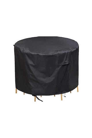 Yuvarlak Mobilya Toz Geçirmez Ve Su Geçirmez Kapak, Açık Bahçe Masa Mobilya Koruyucu Kapak 230 110 Cm Altın