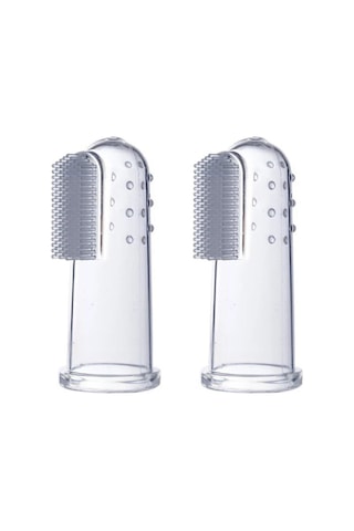 Silikon Bebek Parmak Diş Fırçası - Finger Brush 0-3 Yaş - 2'li Paket