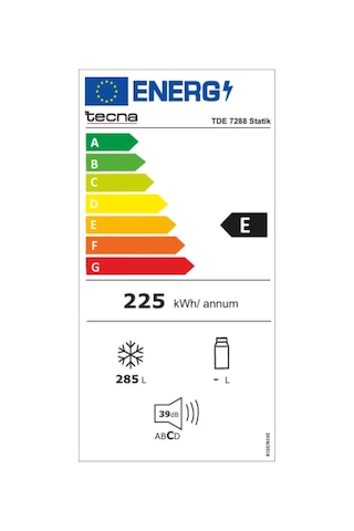 Tecna TDE 7288 Statik Dikey Derin Dondurucu