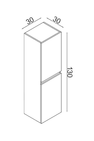 Teta Home Tokyo Mdf Banyo Boy Dolabı Beyaz Beyaz