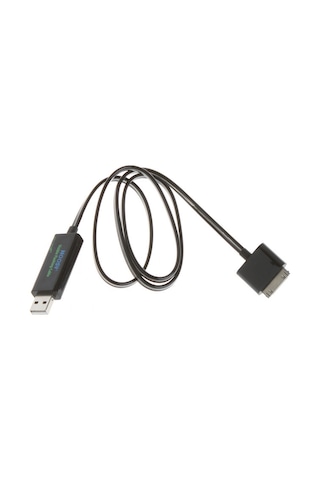 Teltree İphone Uyumlu/İpad Uyumlu Uyumlu/ipod İçin Siyah Mavi Işıklı Şarj Ve Veri Kablosu - El Teknolojisi İle Parlar, Tam Şarjta Işığı Kapatır 80cm