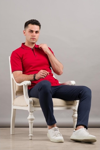 Nehir By Faruk Ülker Polo Yaka Çıtçıtlı Lacost Kumaş Erkek Tişört