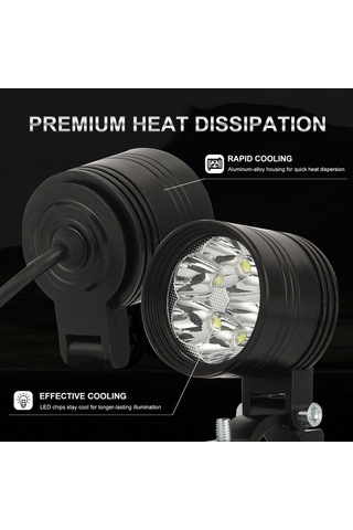 Ebitda 60w Super Parlak Motosiklet Farı - 3 Modlu, Su Geçirmez, Kolay Montaj Yeni Tasarım